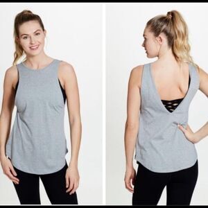 Satva organic Cotton Gray Reversible Tank M